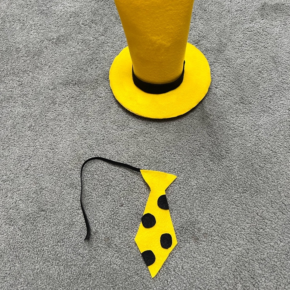Hand made man with the yellow hat curious George for baby/toddler
